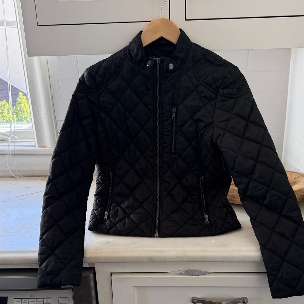 Banana Republic Black Quilted Puffer Jacket